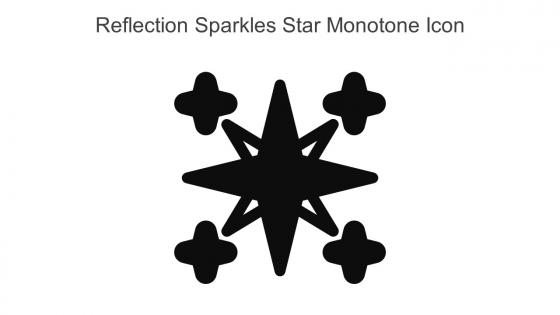 Reflection Sparkles Star Monotone Icon In Powerpoint Pptx Png And Editable Eps Format