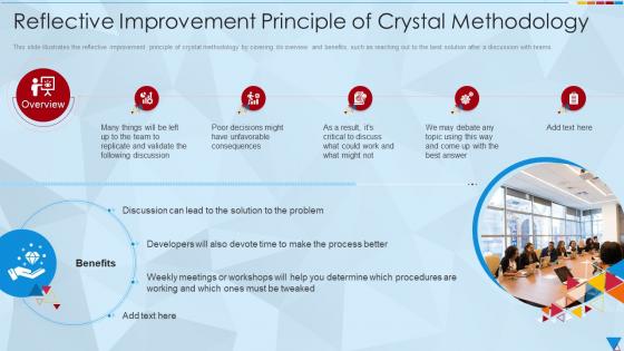 Reflective Improvement Principle Of Crystal Methodology Ppt Portrait
