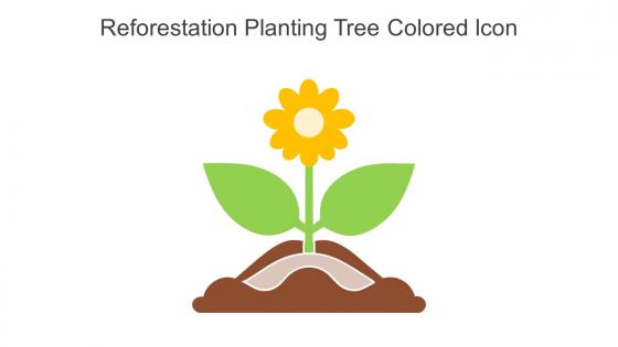 Reforestation Planting Tree Colored Icon In Powerpoint Pptx Png And Editable Eps Format