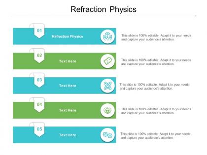 Refraction physics ppt powerpoint presentation ideas infographic template cpb