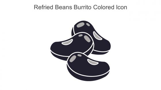 Refried Beans Burrito Colored Icon In Powerpoint Pptx Png And Editable Eps Format