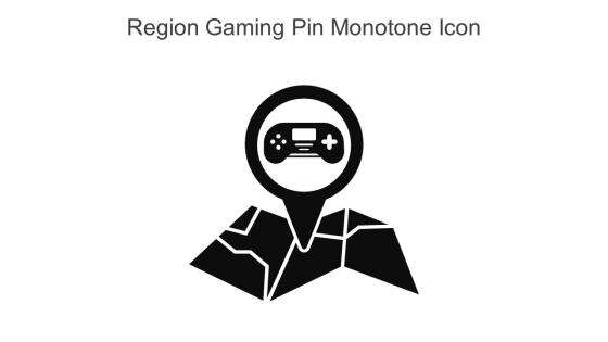 Region Gaming Pin Monotone Icon In Powerpoint Pptx Png And Editable Eps Format