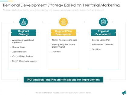 Regional development strategy based approach for local economic development planning