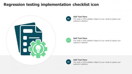 Regression Testing Implementation Checklist Icon