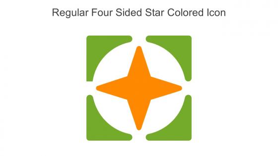 Regular Four Sided Star Colored Icon In Powerpoint Pptx Png And Editable Eps Format