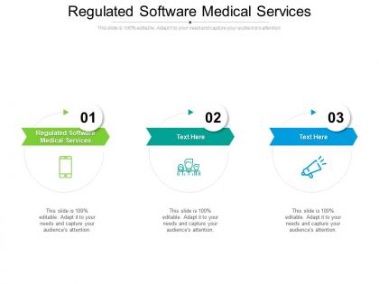 Regulated software medical services ppt presentation model master slide cpb