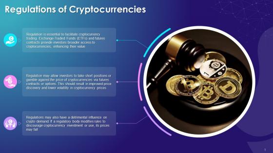 Regulations Of Cryptocurrencies As A Factor For Determining Its Value Training Ppt
