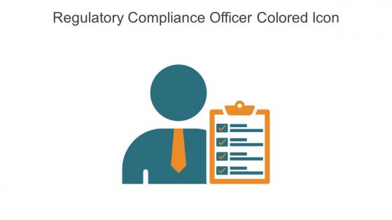 Regulatory Compliance Officer Colored Icon In Powerpoint Pptx Png And Editable Eps Format
