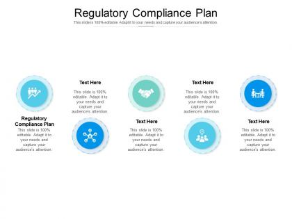 Regulatory compliance plan ppt powerpoint presentation outline brochure cpb