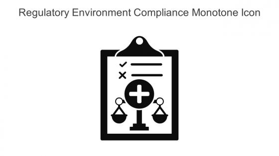 Regulatory Environment Compliance Monotone Icon In Powerpoint Pptx Png And Editable Eps Format