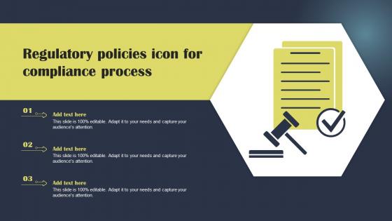 Regulatory Policies Icon For Compliance Process