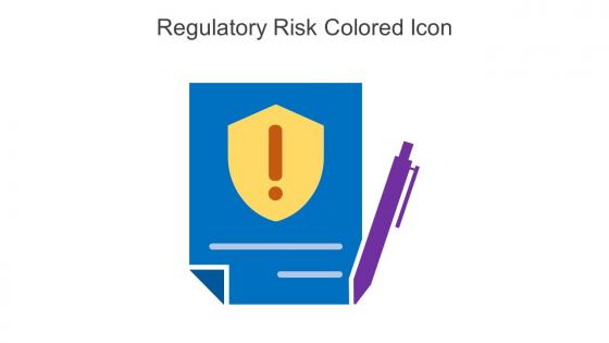 Regulatory Risk Colored Icon In Powerpoint Pptx Png And Editable Eps Format