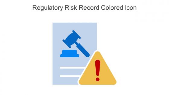 Regulatory Risk Record Colored Icon In Powerpoint Pptx Png And Editable Eps Format