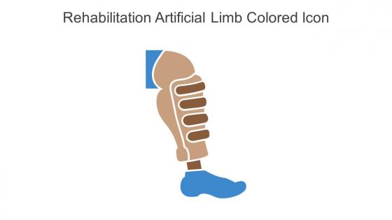 Rehabilitation Artificial Limb Colored Icon In Powerpoint Pptx Png And Editable Eps Format