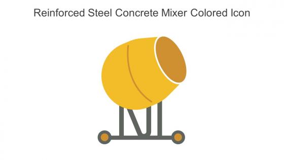 Reinforced Steel Concrete Mixer Colored Icon In Powerpoint Pptx Png And Editable Eps Format
