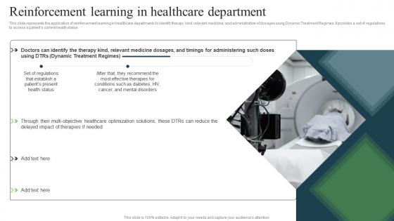 Reinforcement Learning In Healthcare Department Ppt Powerpoint Presentation Styles Designs