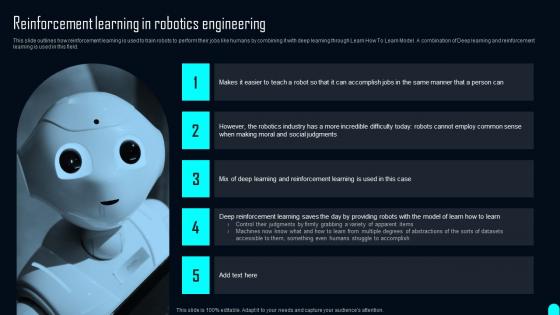 Reinforcement Learning In Robotics Engineering Ppt Template