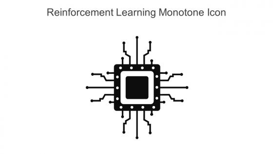 Reinforcement Learning Monotone Icon In Powerpoint Pptx Png And Editable Eps Format