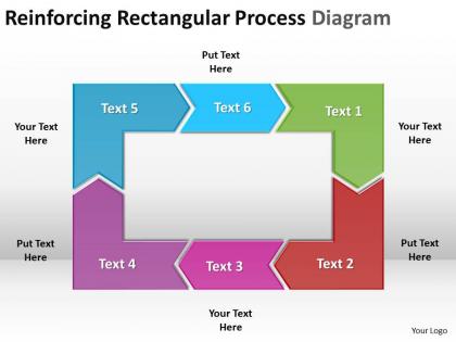 Reinforcing rectangular process diagram powerpoint templates infographics images 21