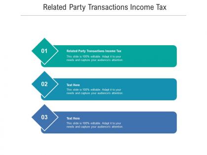 Related party transactions income tax ppt powerpoint presentation infographic template portrait cpb