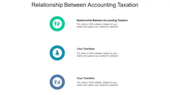 Relationship between accounting taxation ppt powerpoint presentation infographic cpb