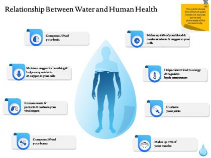 Relationship between water and human health ppt file design