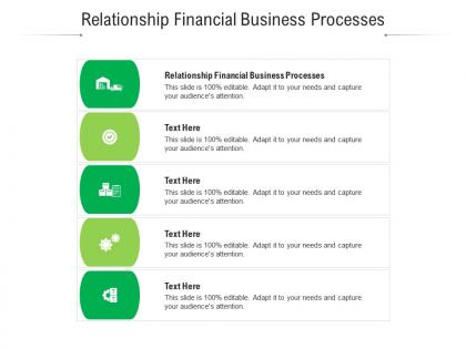 Relationship financial business processes ppt powerpoint presentation portfolio shapes cpb