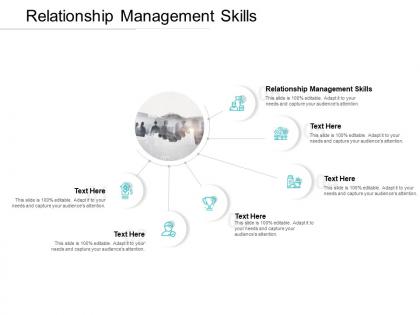 Relationship management skills ppt powerpoint presentation pictures cpb
