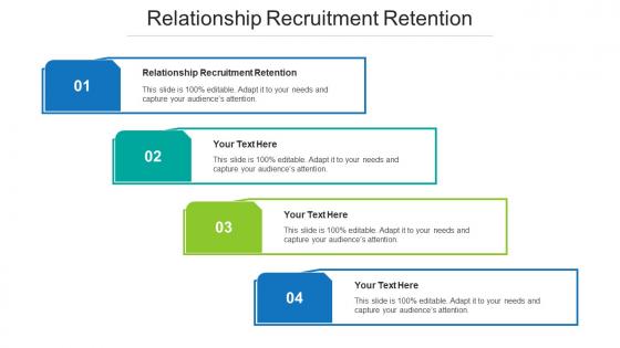 Relationship Recruitment Retention Ppt Powerpoint Presentation Gallery Clipart Cpb