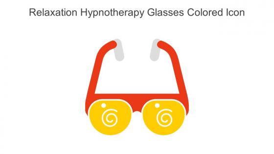 Relaxation Hypnotherapy Glasses Colored Icon In Powerpoint Pptx Png And Editable Eps Format