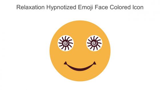 Relaxation Hypnotized Emoji Face Colored Icon In Powerpoint Pptx Png And Editable Eps Format