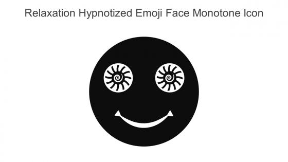 Relaxation Hypnotized Emoji Face Monotone Icon In Powerpoint Pptx Png And Editable Eps Format