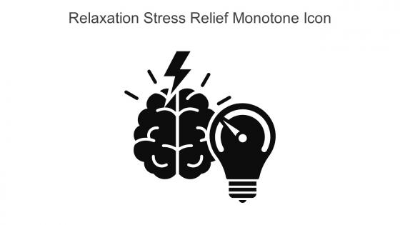 Relaxation Stress Relief Monotone Icon In Powerpoint Pptx Png And Editable Eps Format