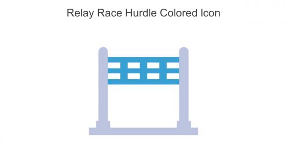 Relay Race Hurdle Colored Icon In Powerpoint Pptx Png And Editable Eps Format