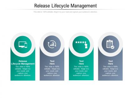 Release lifecycle management ppt powerpoint presentation pictures brochure cpb