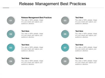 Release management best practices ppt powerpoint presentation tips cpb