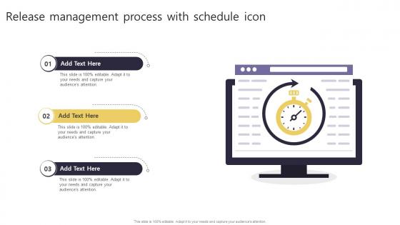 Release Management Process With Schedule Icon