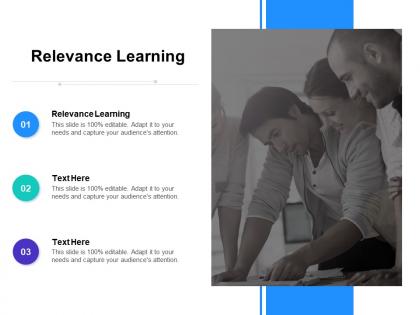 Relevance learning ppt powerpoint presentation ideas graphic images cpb