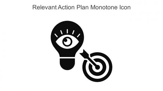 Relevant Action Plan Monotone Icon In Powerpoint Pptx Png And Editable Eps Format