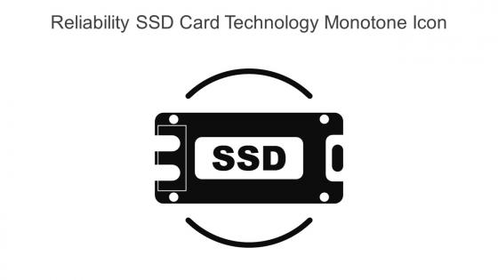 Reliability SSD Card Technology Monotone Icon In Powerpoint Pptx Png And Editable Eps Format