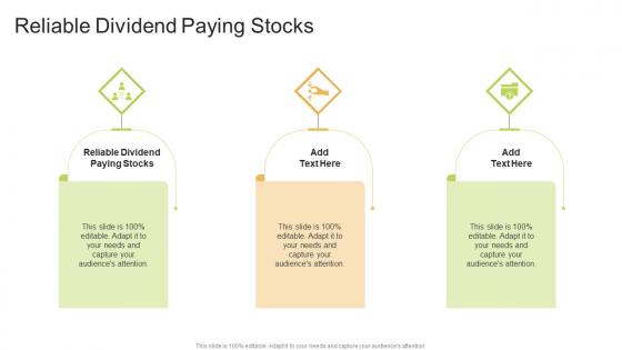 Reliable Dividend Paying Stocks In Powerpoint And Google Slides Cpb