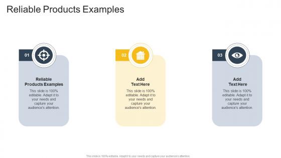 Reliable Products Examples In Powerpoint And Google Slides Cpb
