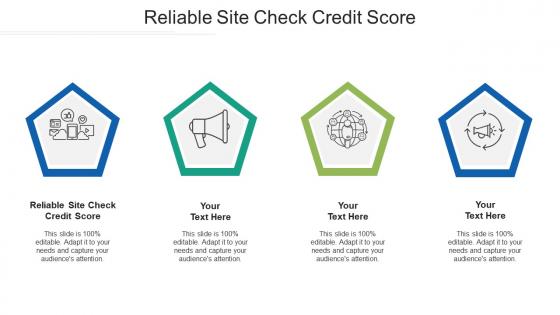 Reliable site check credit score ppt powerpoint presentation slides skills cpb