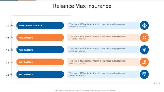 Reliance Max Insurance In Powerpoint And Google Slides Cpb