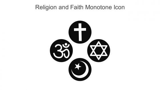 Religion And Faith Monotone Icon In Powerpoint Pptx Png And Editable Eps Format