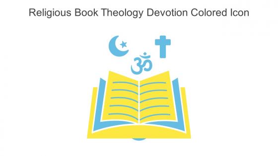 Religious Book Theology Devotion Colored Icon In Powerpoint Pptx Png And Editable Eps Format