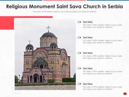 Religious monument saint sava church in serbia