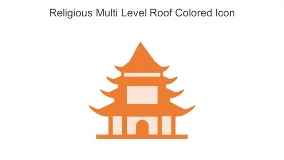 Religious Multi Level Roof Colored Icon In Powerpoint Pptx Png And Editable Eps Format