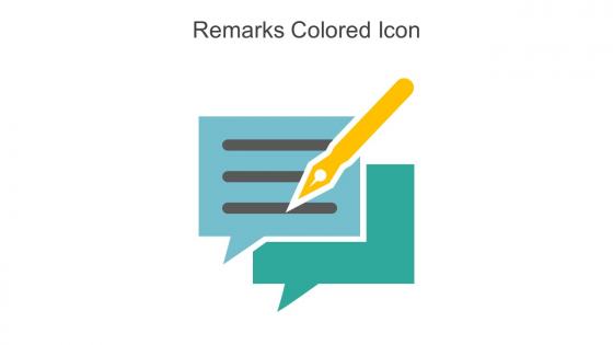 Remarks Colored Icon In Powerpoint Pptx Png And Editable Eps Format
