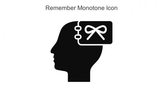 Remember Monotone Icon In Powerpoint Pptx Png And Editable Eps Format